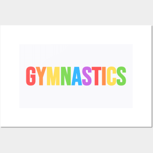 GYMNASTICS (Pastel Rainbow) Posters and Art